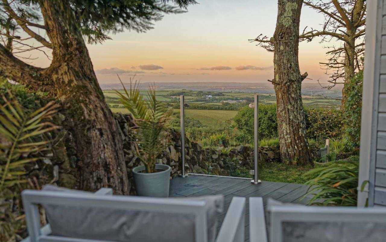 Scandi Cabin On A Hill, With Stunning Panoramic Views Ludgvan Exteriér fotografie